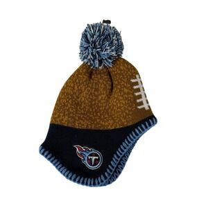 NFL Team Apparel Infant Tennessee‎ Titans Knit Beanie Hat Gold Navy Football NEW